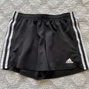 black adidas shorts
